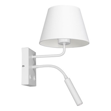 Vägglampa ARDEN 1xE27/60W+1xG9/8W/230V vit