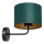 Vägglampa ARDEN 1xE27/60W/230V grön/guld