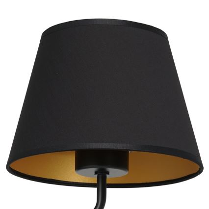 Vägglampa ARDEN 1xE27/60W/230V svart/guld