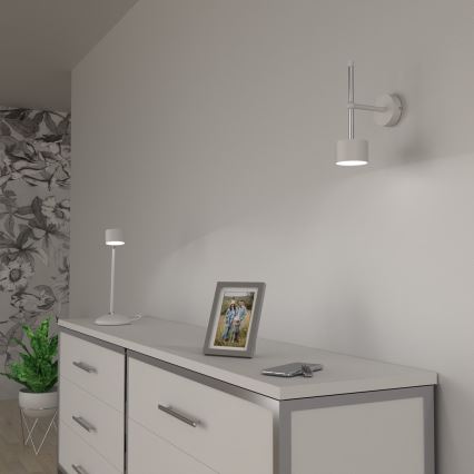 Vägglampa ARENA 1xGX53/11W/230V vit/skinande krom