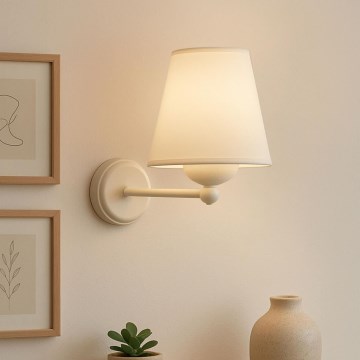 Vägglampa ASPARAGUS 1xE27/40W/230V vit