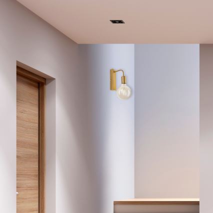 Vägglampa ASTRID 1xE27/60W/230V guld