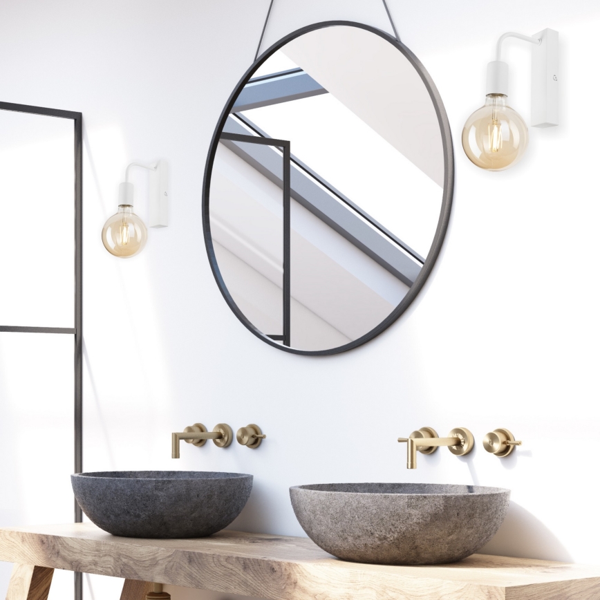 Vägglampa ASTRID 1xE27/60W/230V vit