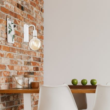 Vägglampa ASTRID 1xE27/60W/230V vit