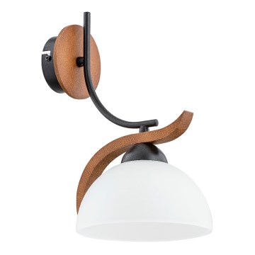 Vägglampa BAFIA 1xE27/15W/230V brun