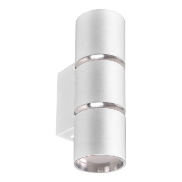 Vägglampa BAMBOO 2xGU10/10W/230V vit