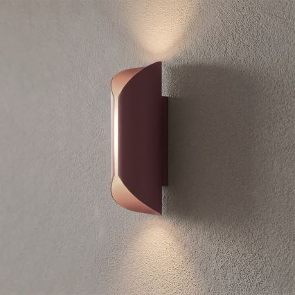 Vägglampa BARBOS 2xG9/8W/230V bordeaux