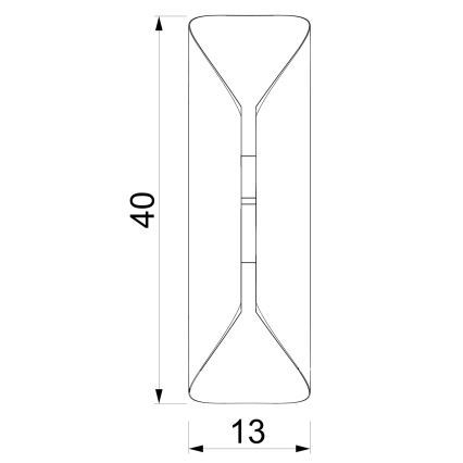 Vägglampa BARBOS 2xG9/8W/230V bordeaux