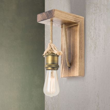 Vägglampa BASSENA 1xE27/60W/230V