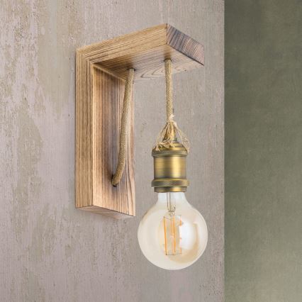 Vägglampa BASSENA 1xE27/60W/230V