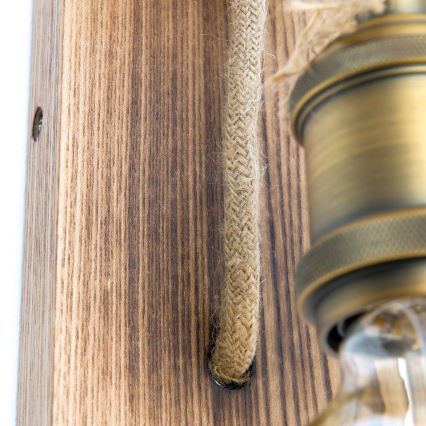 Vägglampa BASSENA 1xE27/60W/230V