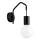 Vägglampa BASSO 1xE27/40W/230V svart