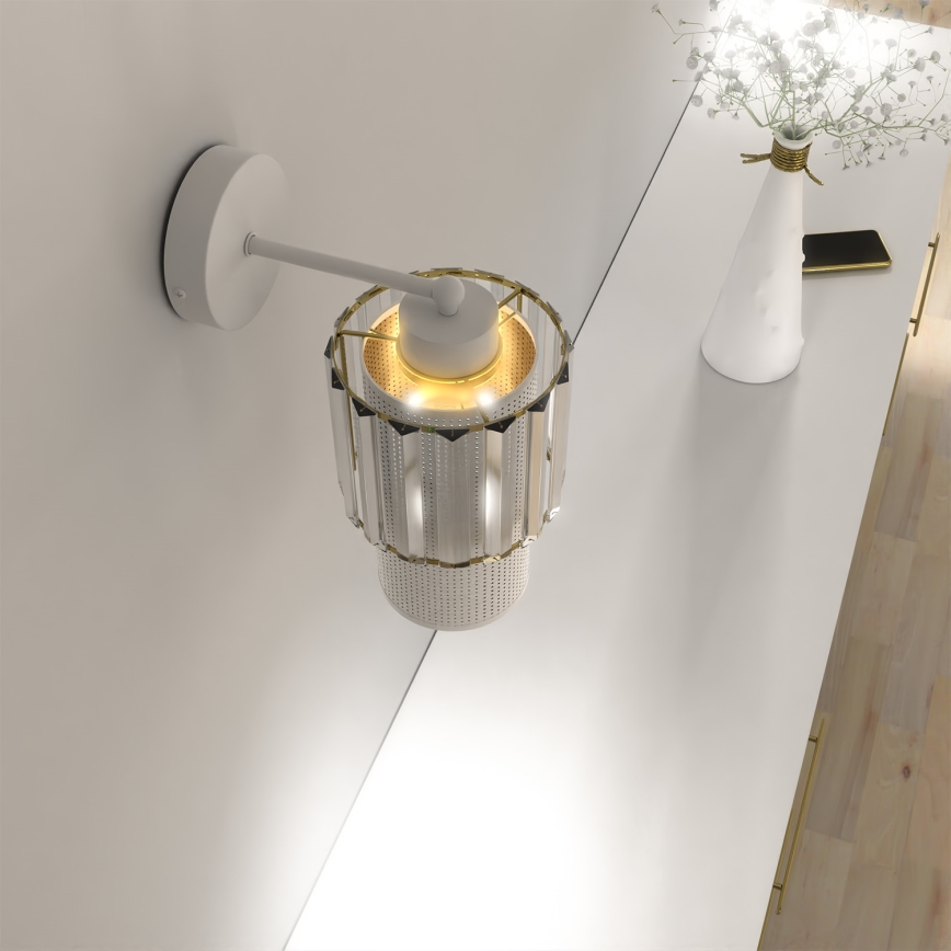 Vägglampa BLANCO 1xE27/60W/230V vit