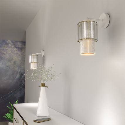 Vägglampa BLANCO 1xE27/60W/230V vit