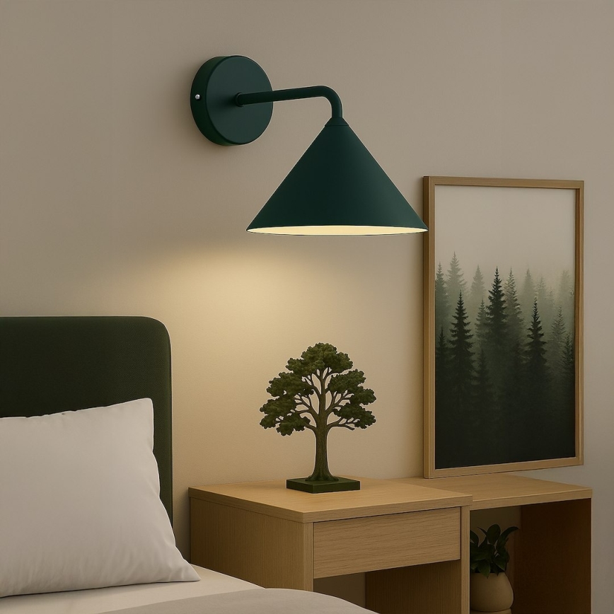 Vägglampa CAPITAL 1xGX53/15W/230V grön