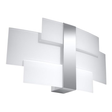 Vägglampa CELIA 2xG9/40W/230V skinande krom/vit