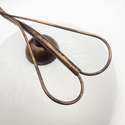 Vägglampa COBRA 1xE27/60W/230V brons/patina