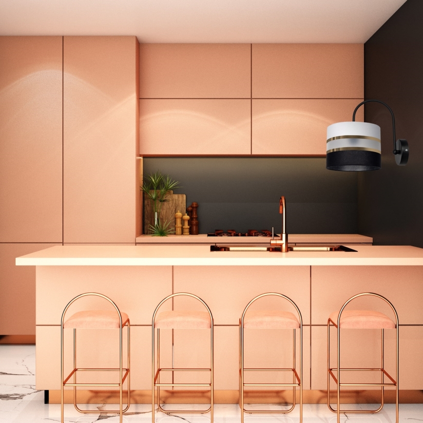 Vägglampa CORAL 1xE27/60W/230V svart