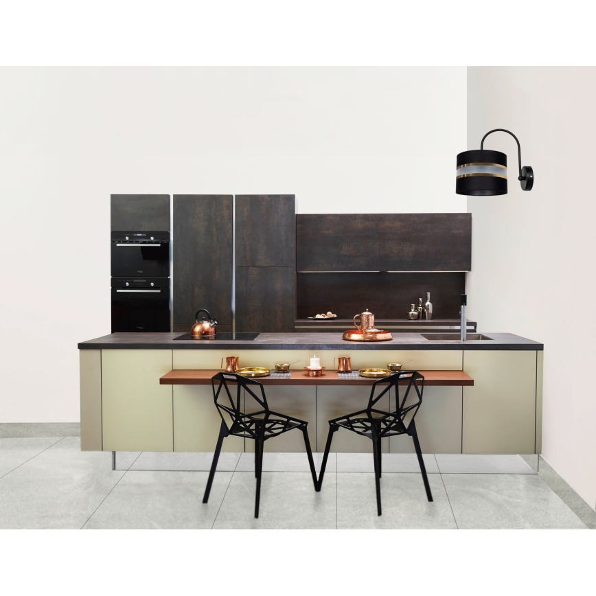 Vägglampa CORAL 1xE27/60W/230V svart