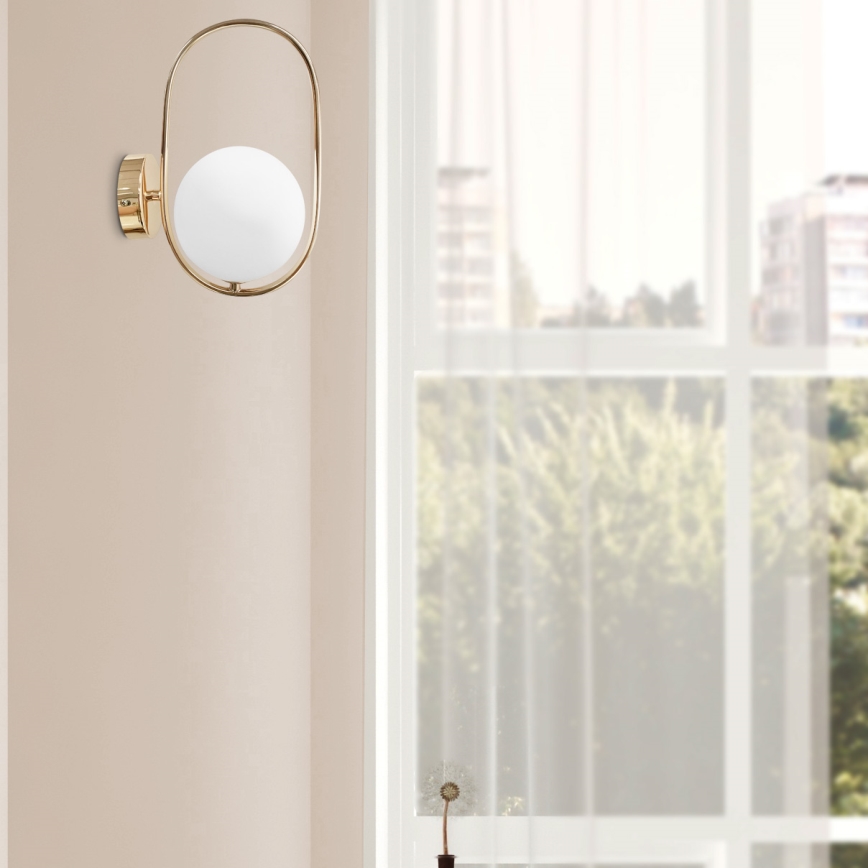 Vägglampa CORDEL 1xG9/28W/230V guld