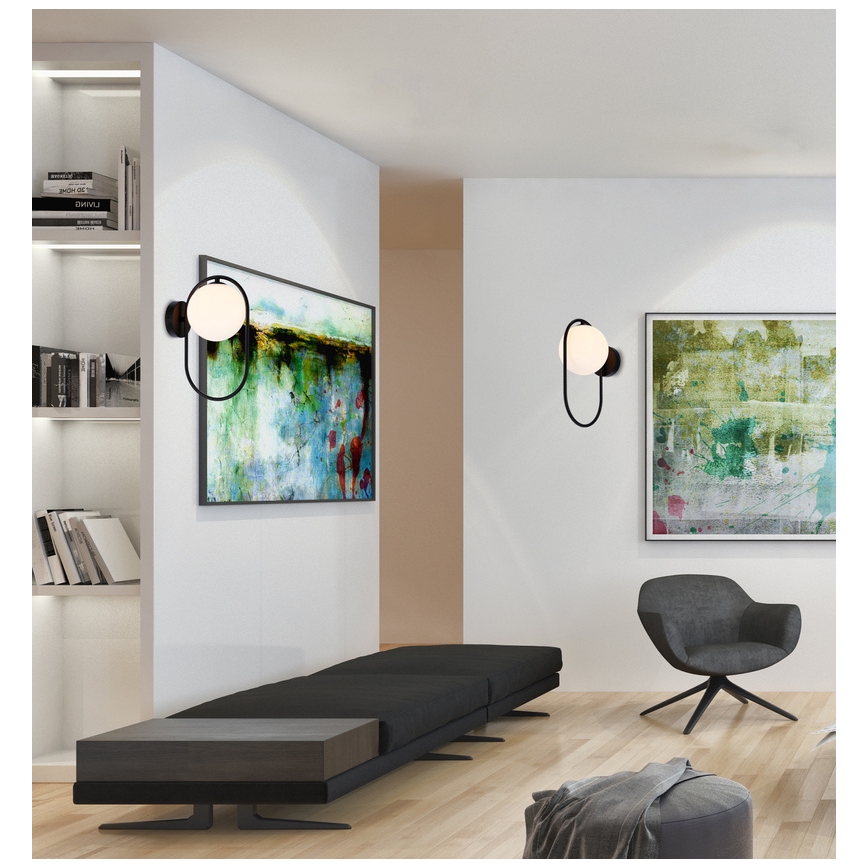 Vägglampa CORDEL 1xG9/28W/230V svart