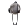 Vägglampa CORDEL 1xG9/28W/230V svart/rökig svart