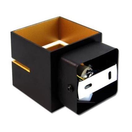 Vägglampa COSTA 1xG9/35W/230V svart/koppar