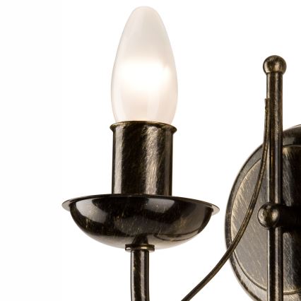 Vägglampa DONATO 1xE14x40W/230V patina