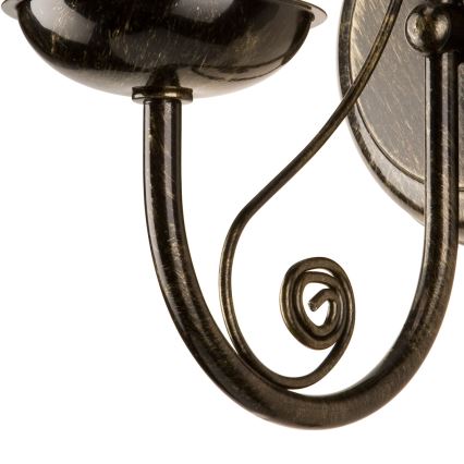 Vägglampa DONATO 1xE14x40W/230V patina