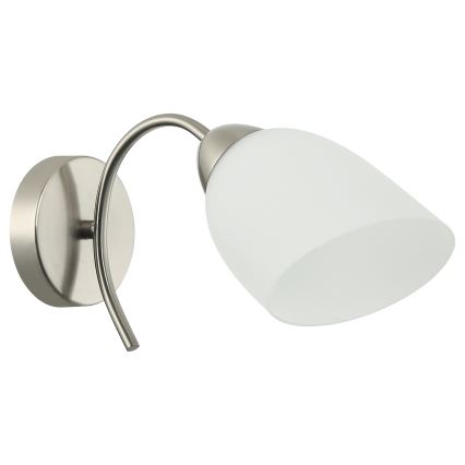 Vägglampa DONNA 1xE27/60W/230V nickel
