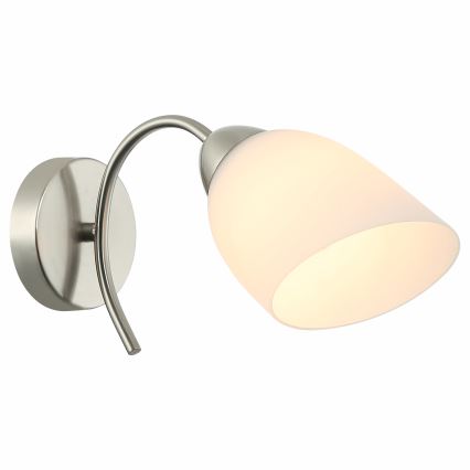 Vägglampa DONNA 1xE27/60W/230V nickel