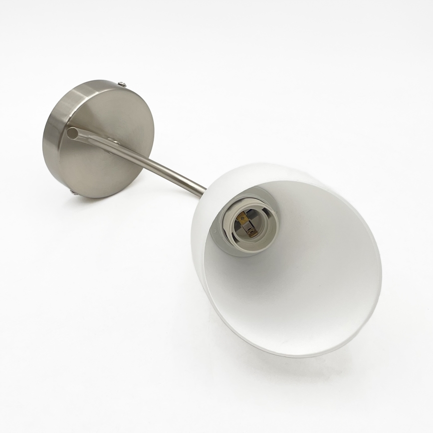 Vägglampa DONNA 1xE27/60W/230V nickel