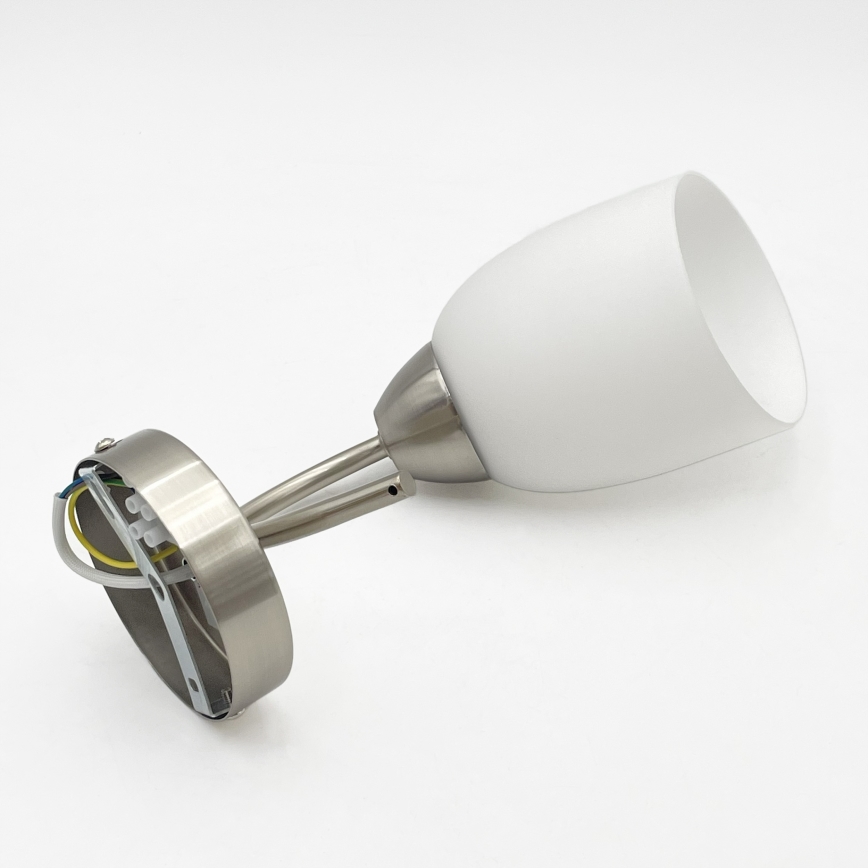 Vägglampa DONNA 1xE27/60W/230V nickel