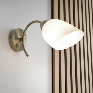 Vägglampa DONNA 1xE27/60W/230V patina