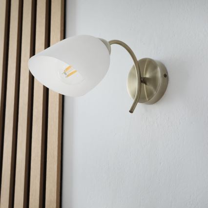 Vägglampa DONNA 1xE27/60W/230V patina