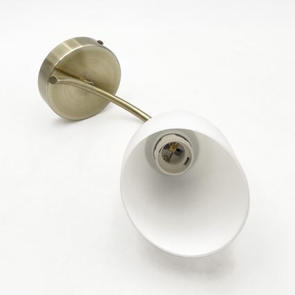 Vägglampa DONNA 1xE27/60W/230V patina