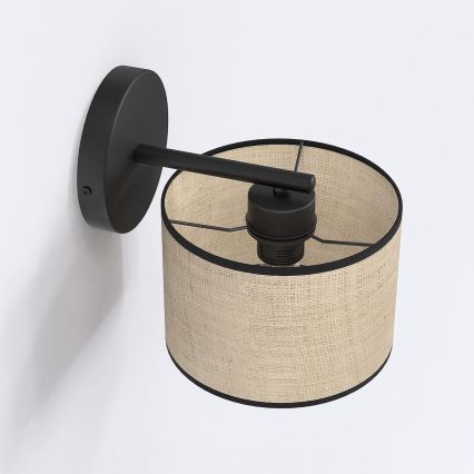 Vägglampa ECO 1xE27/15W/230V beige/rotting