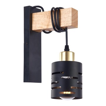 Vägglampa ELEN 1xE27/35W/230V svart/guld/brun