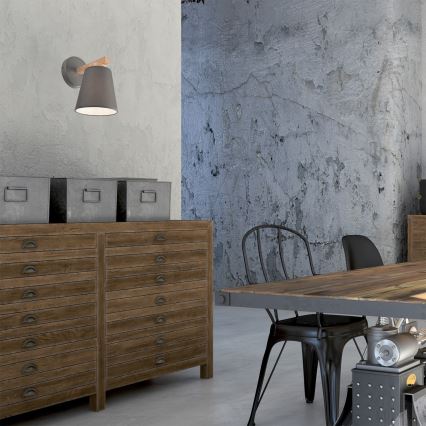 Vägglampa ELLIE 1xE27/60W/230V bok