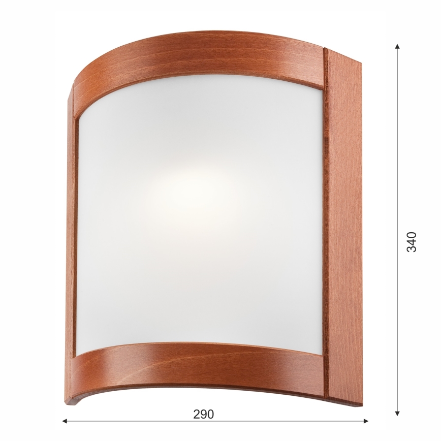 Vägglampa ELODIE 1xE27/60W/230V ek