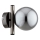 Vägglampa ERAL 1xE14/10W/230V blank krom/svart/rökfärgad