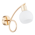 Vägglampa ERYKA 1xE14/10W/230V guld