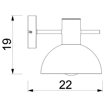 Vägglampa ESTATE MINI 1xE27/15W/230V grön