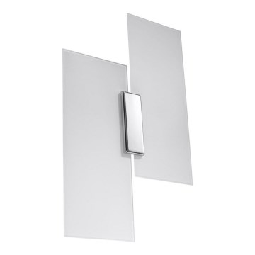 Vägglampa FABIANO 2xE27/60W/230V vit/skinande krom