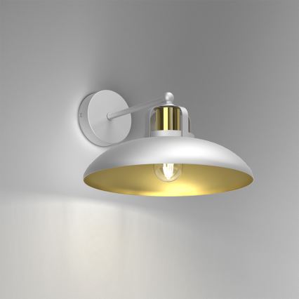 Vägglampa  FELIX 1xE27/60W/230V vit