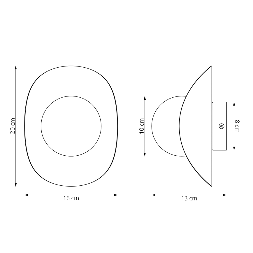 Vägglampa FIERO 1xG9/8W/230V, beige