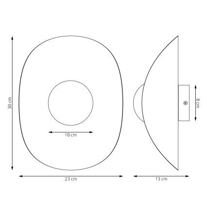 Vägglampa FIERO 1xG9/8W/230V svart
