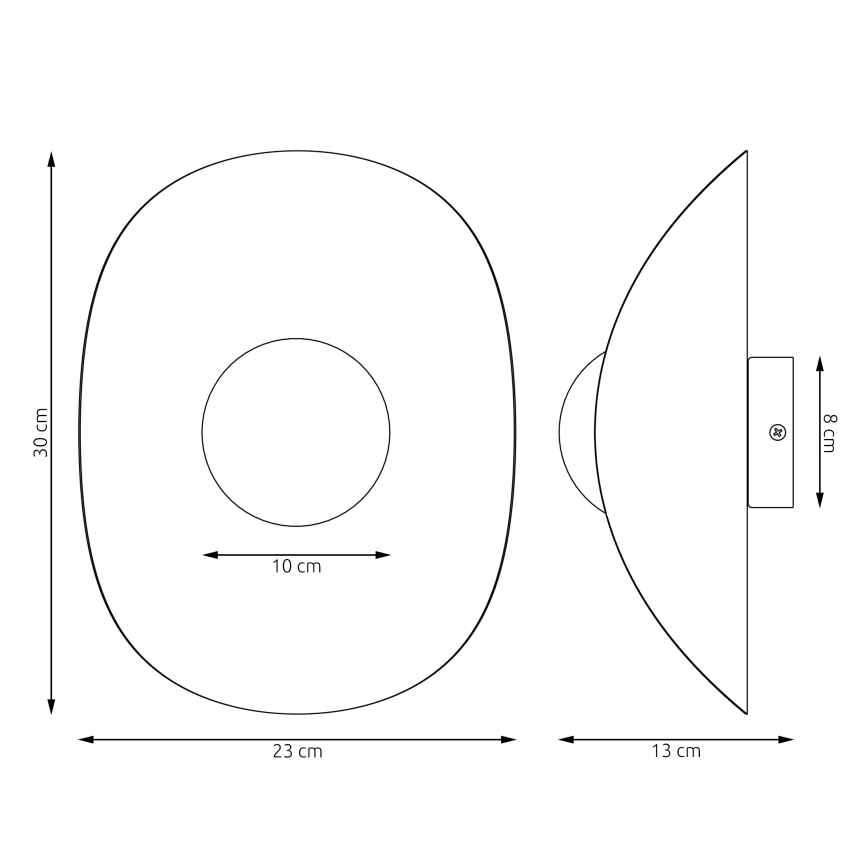 Vägglampa FIERO 1xG9/8W/230V svart