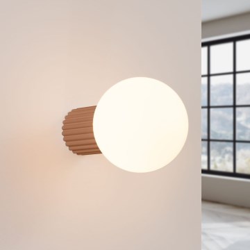 Vägglampa för badrum HALO 1xG9/8W/230V diameter 12 cm IP44 brun