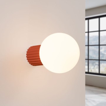 Vägglampa för badrum HALO 1xG9/8W/230V diameter 12 cm IP44 orange